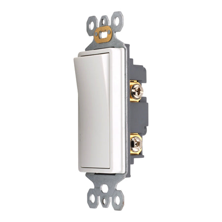 RES POWER 15A 125V Decorator Style Single-Pole Switch cULus Listed White - Image 3