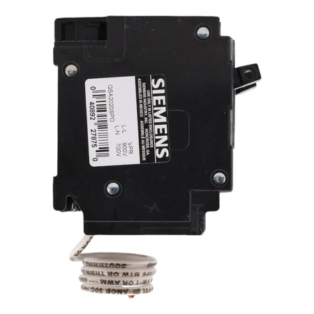 Siemens QSA2020SPD, (2) 20A, 1-Pole, 120V Circuit Breakers with Surge Protection Device (SPD), Plug-In - Image 4