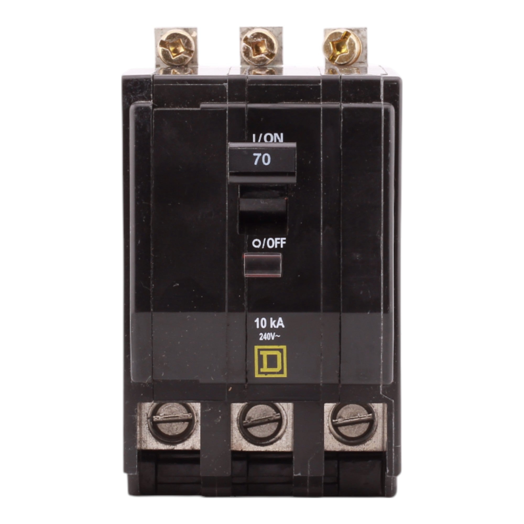 Square D QO QOB370 70A 3P 120/240V Standard Bolt-On Circuit Breaker