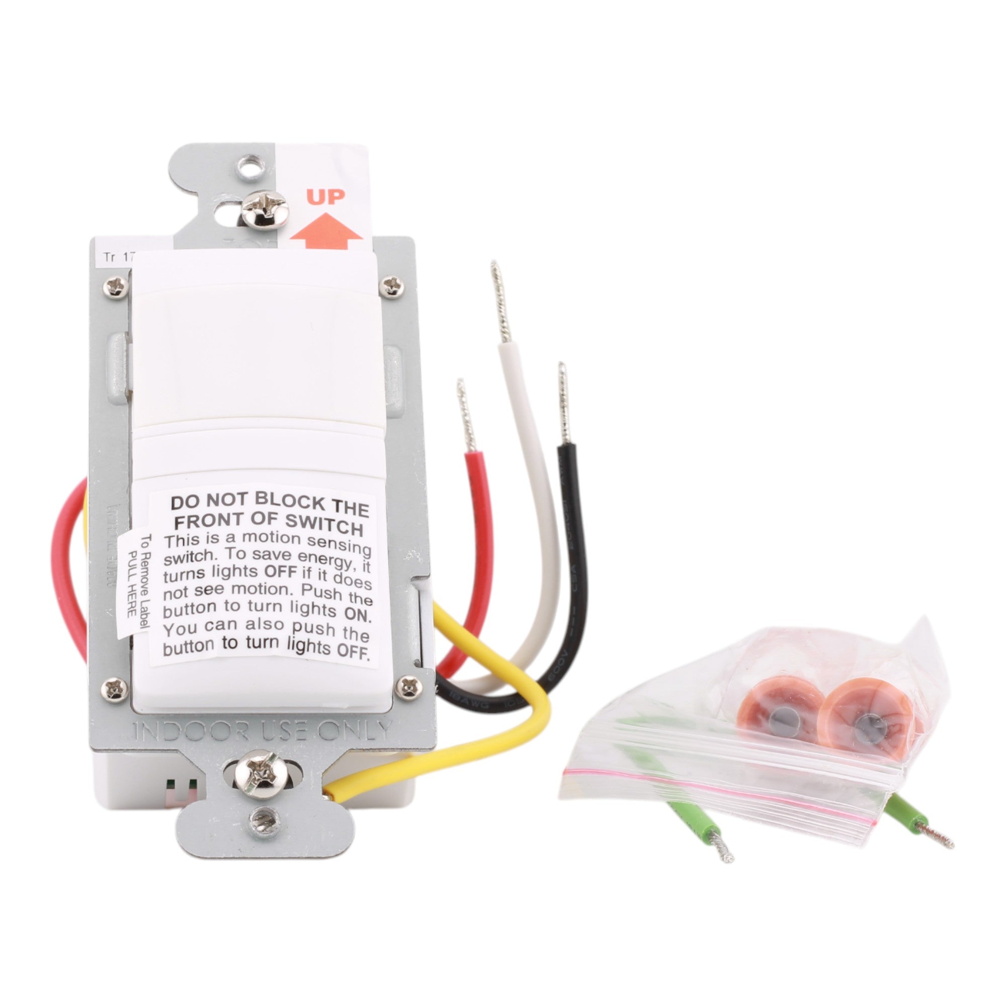 Wattstopper CH-250-W 600W PIR Vacancy Sensor White - Image 3