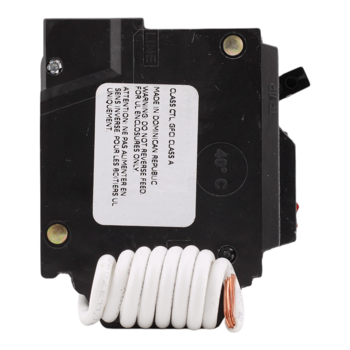 GE THQL1120GFT, 20 Amps, Single Pole, 120 Volts, Ground Fault Circuit Breaker, GFCI, Pigtail Connection, Plug-In Mount, for GE Panels - Image 5