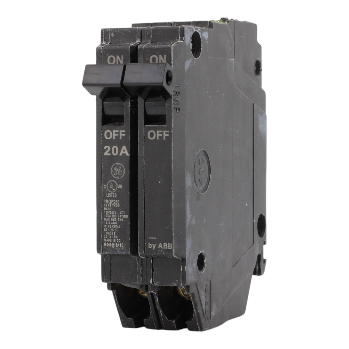 GE THQP220 20A 2P 120/240V Q-Line Thin Plug-In Circuit Breaker - Image 6