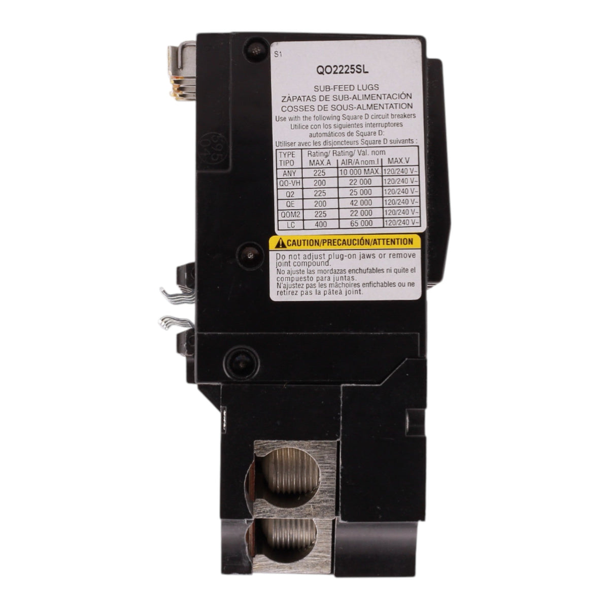 Square D QO QO2225SL 225A 2P 120/240V Subfeed Lug Kit - Image 9
