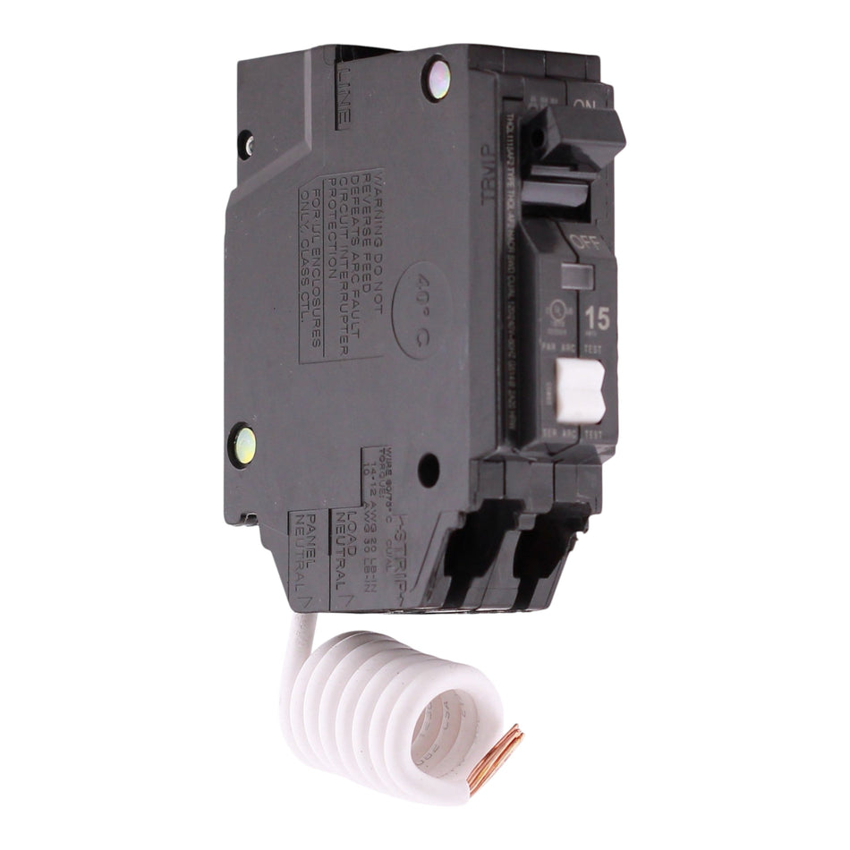 GE Q Line THQL1115AF2 15A 1P 120V AFCI Pigtail Neutral Circuit Breaker