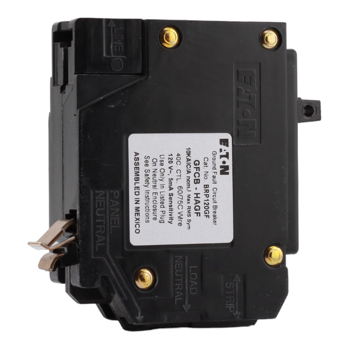 Eaton BR BRP120GF 20A 1P 120/240V GFCI Plug-On Neutral Circuit Breaker - Image 5