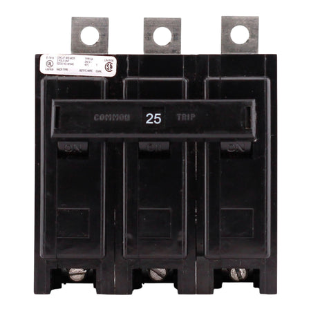 Eaton BAB, BAB3025H, 25A, 3P, 240V, Quicklag, Thermal Magnetic, Bolt-On, Circuit Breaker - Image 3