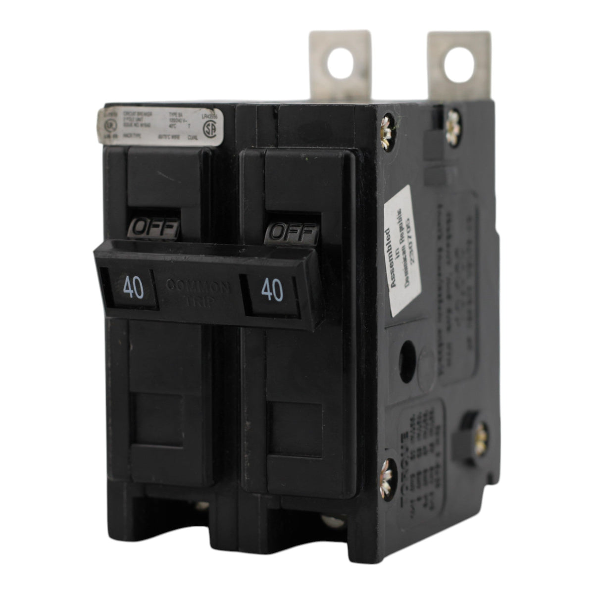 Eaton BAB2040 40A 2P 120/240V Thermal-Magnetic Circuit Breaker - Image 6