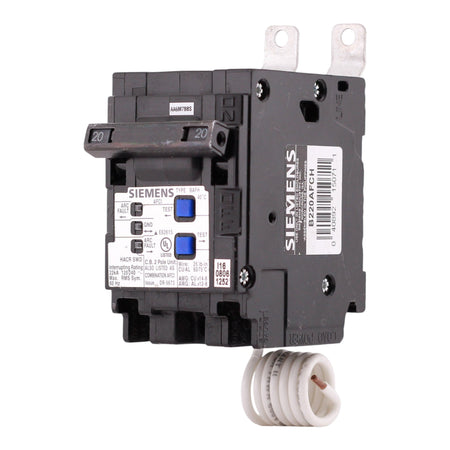 Siemens BAFH, B220AFCH, 20A, 2P, 120/240V, CAFCI, Pigtail Neutral, Circuit Breaker - Image 2
