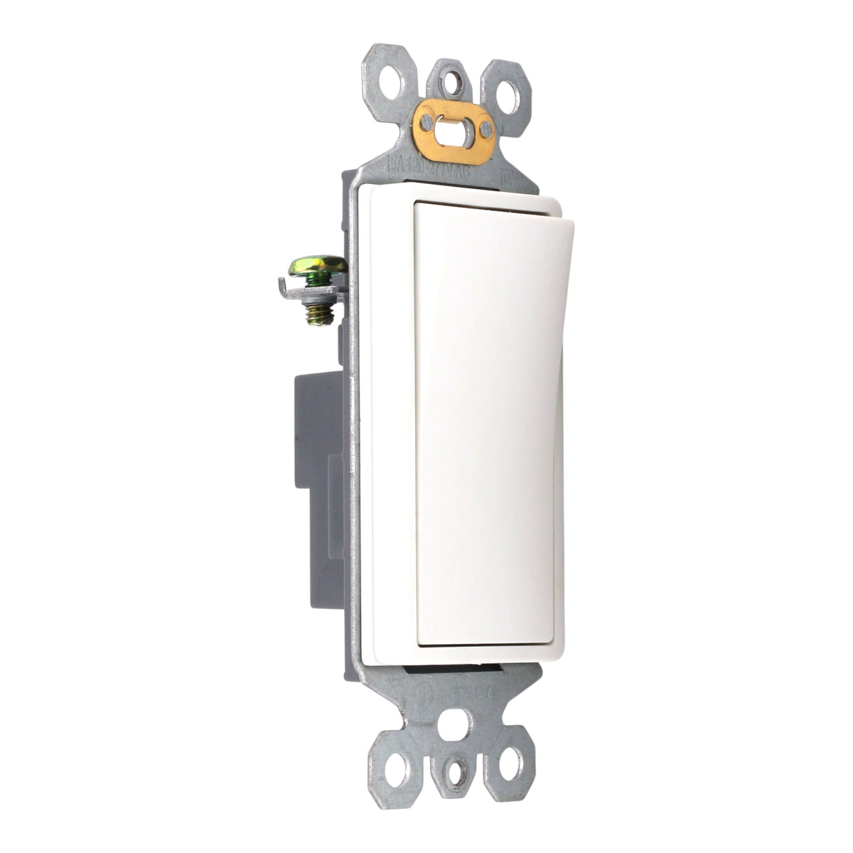 RES POWER 15A 125V Decorator Style Single-Pole Switch cULus Listed White - Image 2