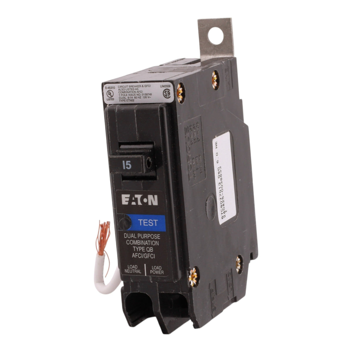 Eaton QB QB1015AFGF 15A 1P 120V AFCI/GFCI Bolt-On Circuit Breaker - Image 6