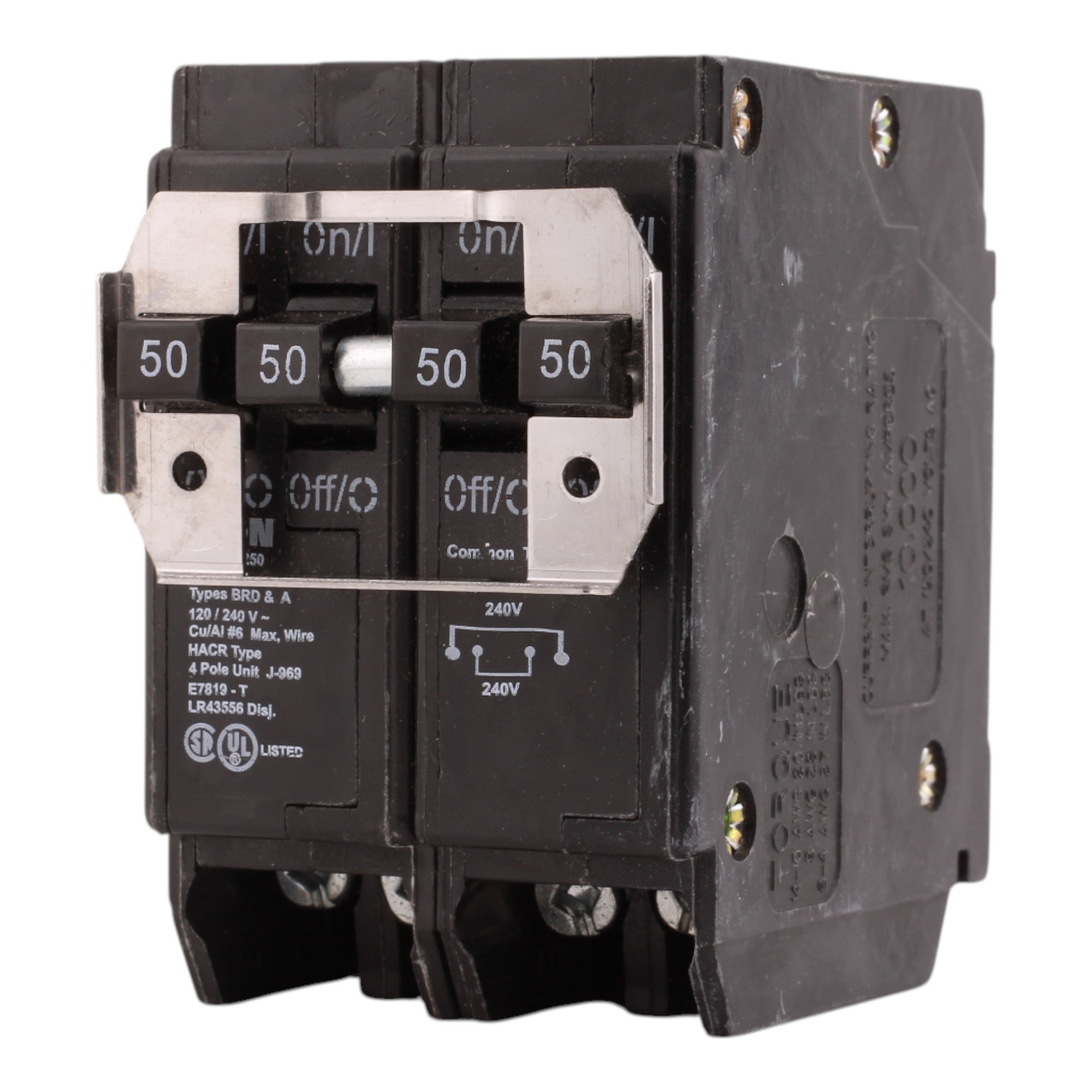 Eaton BQC250250 50A-50A 4P 120/240V Quadplex Circuit Breaker - Image 6