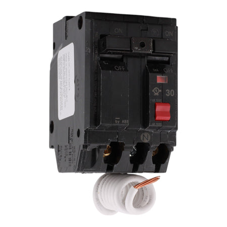 GE THQL2130GFTP 30 Amps 120/240 Volts Two-Pole GFCI Circuit Breaker with Pigtail for Q Line Panels