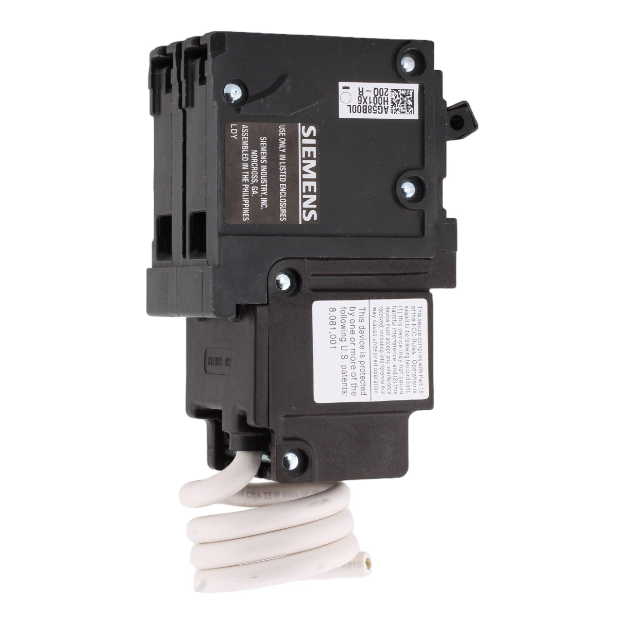 Siemens QF220A 20 Amps 120/240 Volts Double Pole Ground Fault Circuit Breaker (GFCI), Pigtail Neutral for QP Panels - Image 4