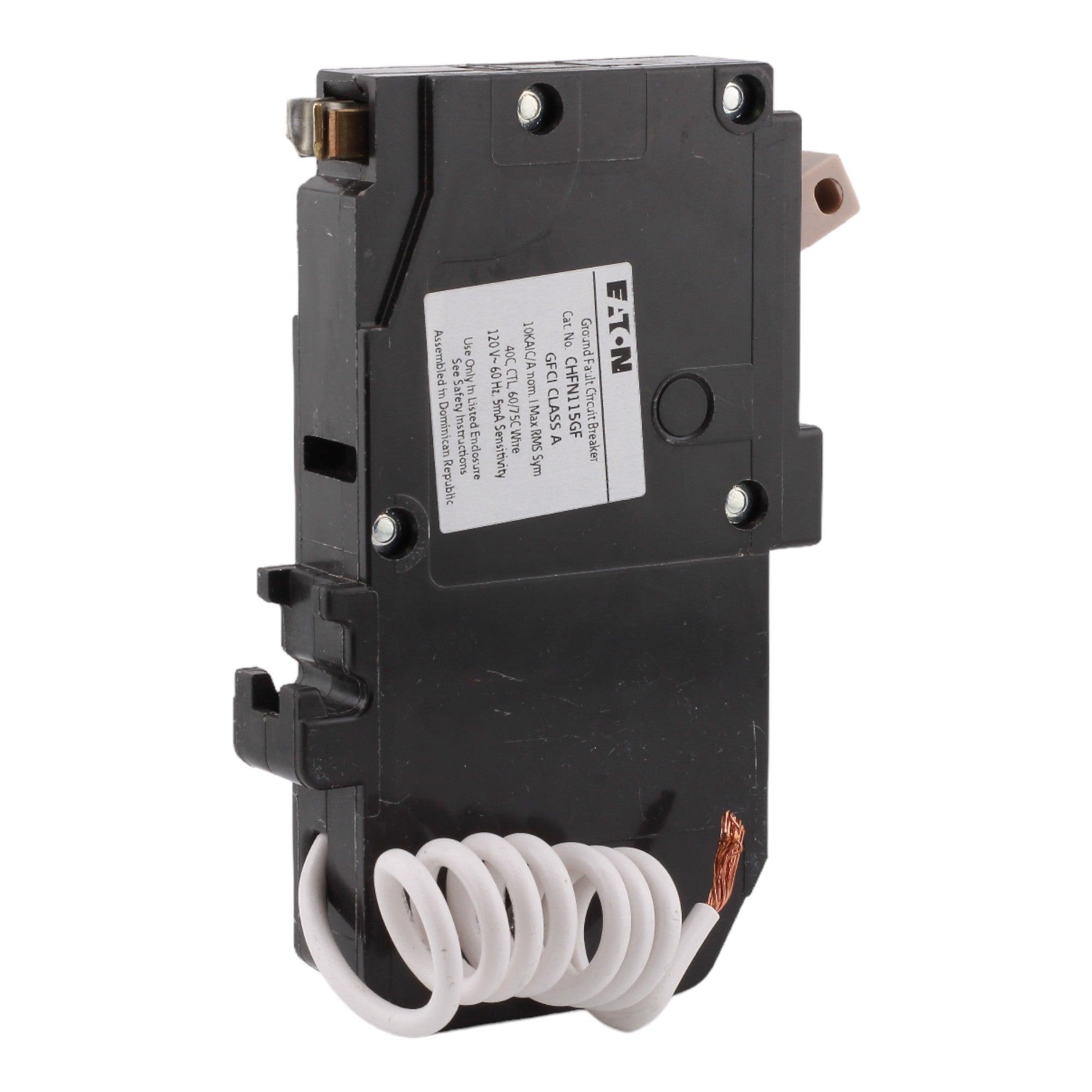 Eaton CHFN115GF 15 Amp Single Pole 120V Pigtail-Neutral GFCI Ground Fault Circuit Breaker UL - Image 5