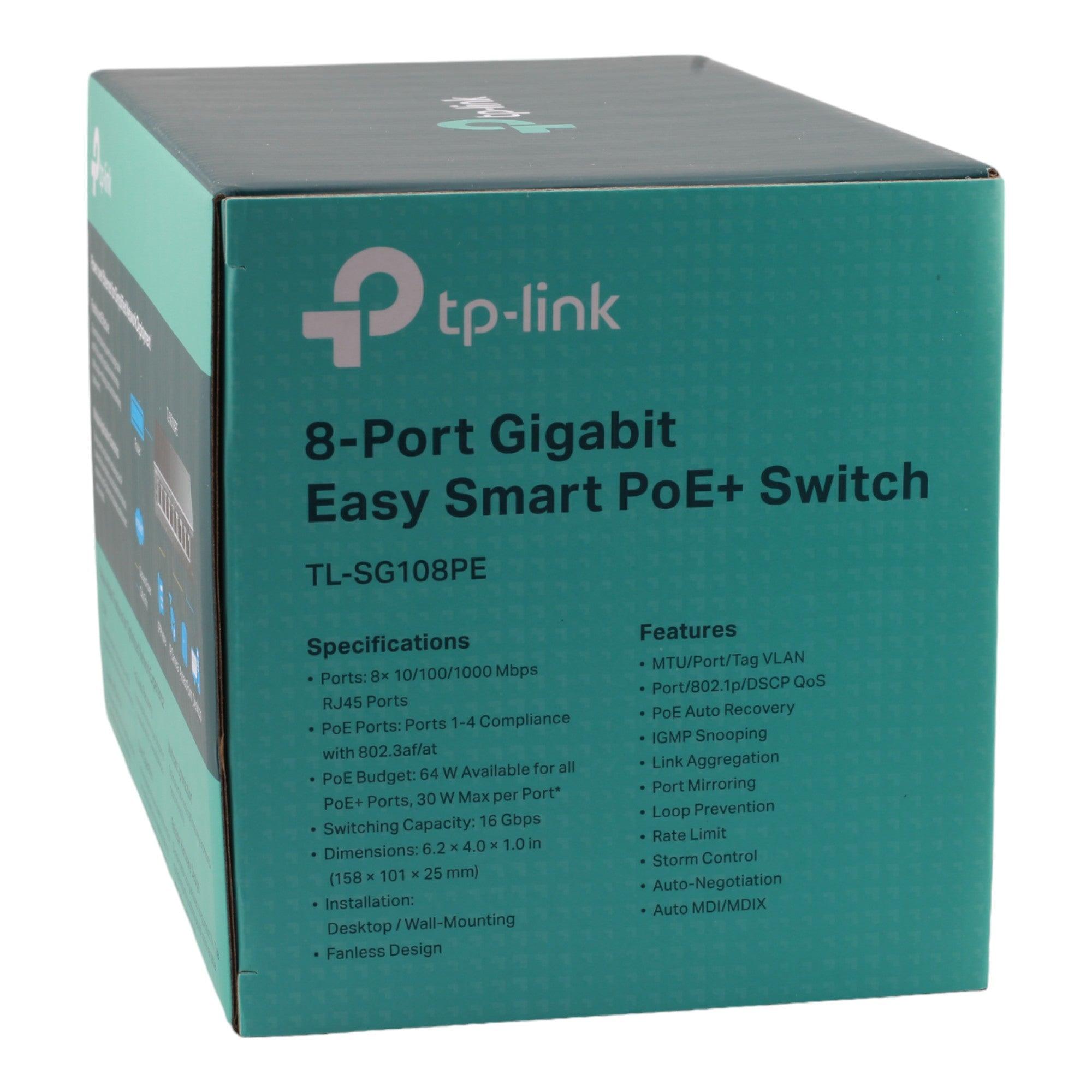TP-Link TL-SG108PE 8-Port Gigabit Easy Smart Switch with 4-Port PoE - Image 5