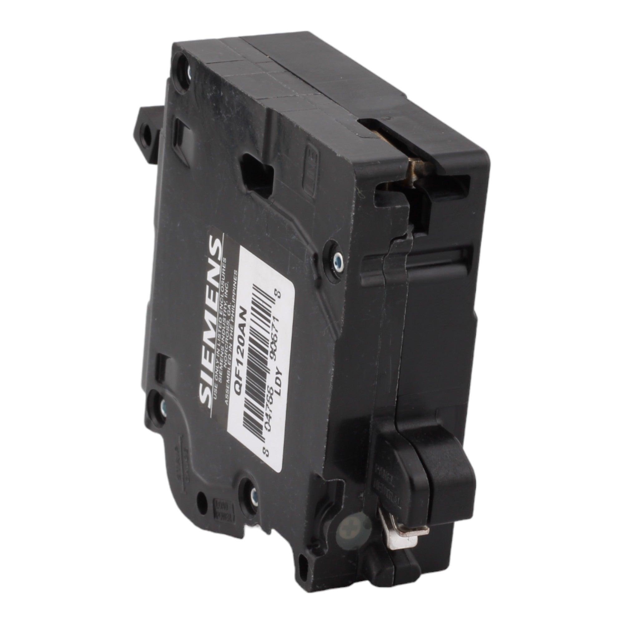 Siemens QF120AN, 20 Amp, 120 Volt, Single Pole, GFCI Circuit Breaker, Plug-In Neutral Connection, For Siemens Type EQ, EQL, SEQ Load Centers - Image 6