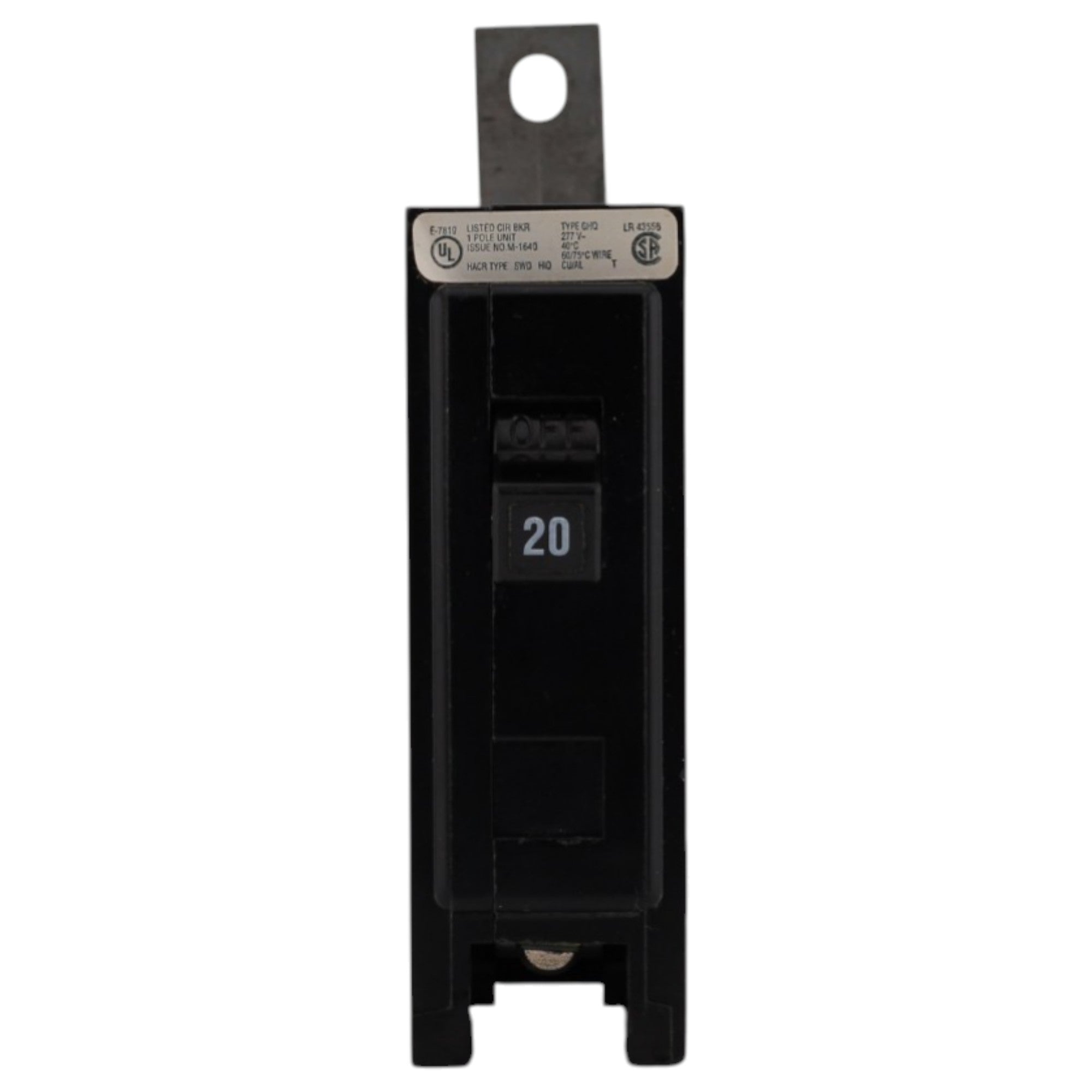 Eaton GHQ, GHQ1020, 20A, 1P, 277V, Bolt-On, Circuit Breaker - Image 2
