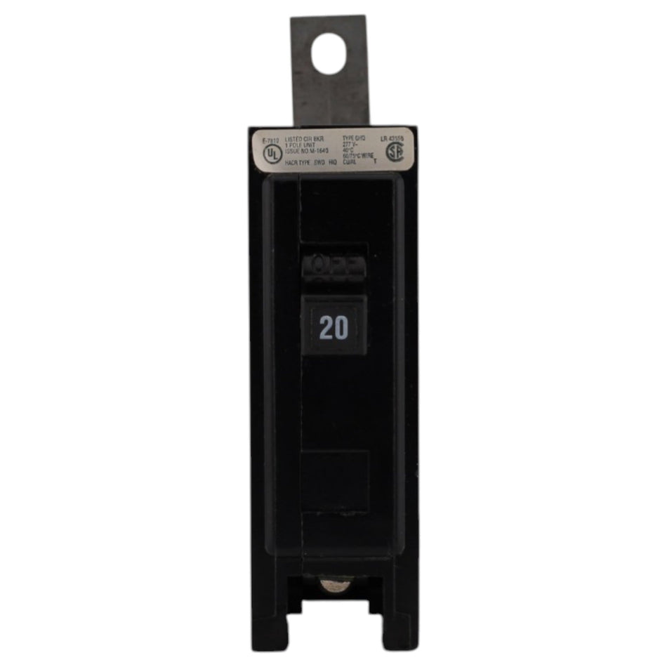 Eaton GHQ, GHQ1020, 20A, 1P, 277V, Bolt-On, Circuit Breaker - Image 2