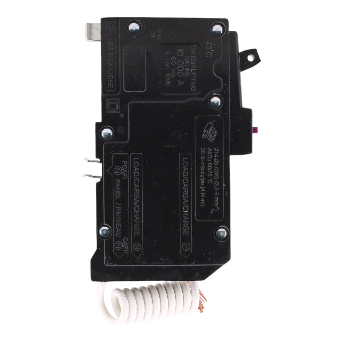 Square D QO115DF 15A 120V 1P Dual Function AFCI/GFCI Circuit Breaker Pigtail Neutral - Image 4