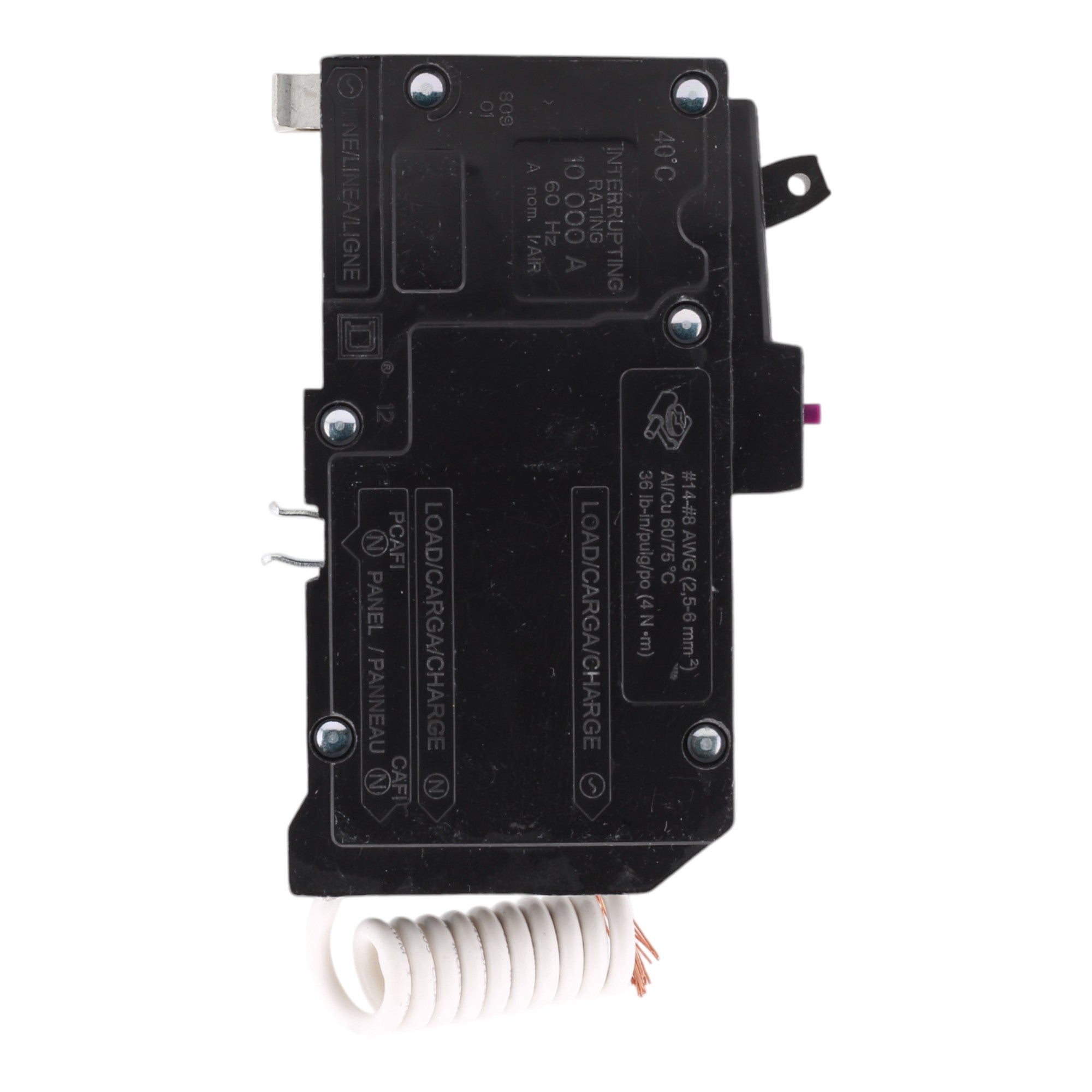 Square D QO115DF 15A 120V 1P Dual Function AFCI/GFCI Circuit Breaker Pigtail Neutral - Image 4