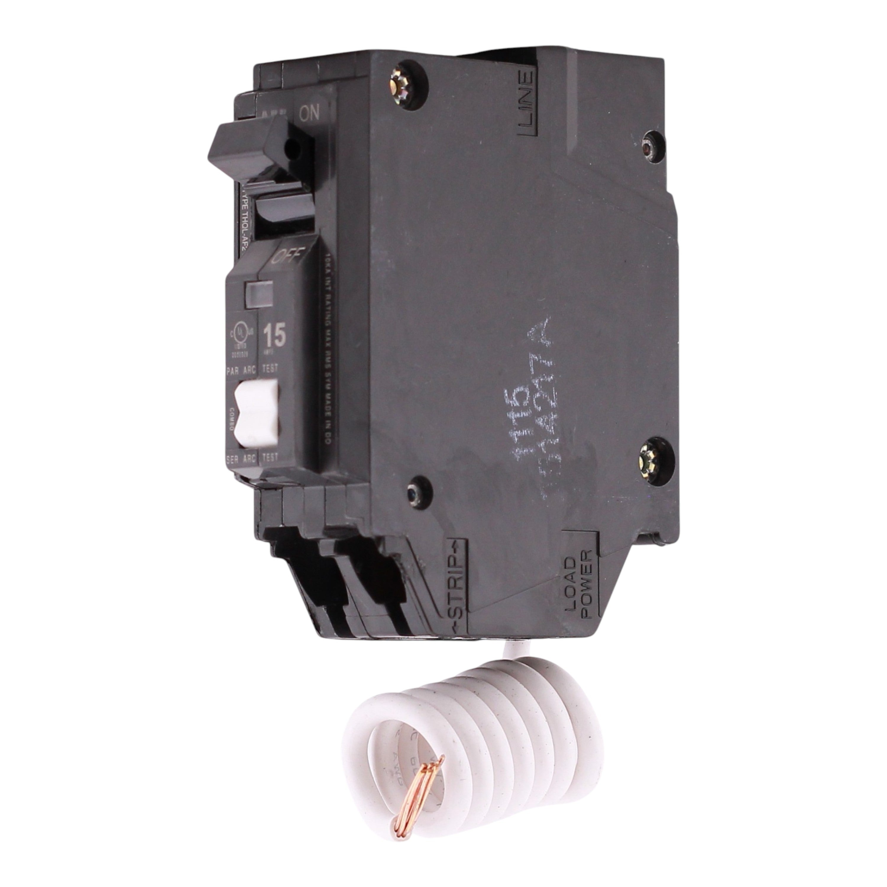 GE Q Line THQL1115AF2 15A 1P 120V AFCI Pigtail Neutral Circuit Breaker - Image 2