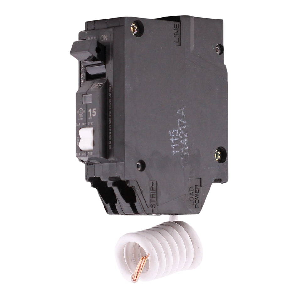 GE Q Line THQL1115AF2 15A 1P 120V AFCI Pigtail Neutral Circuit Breaker - Image 2