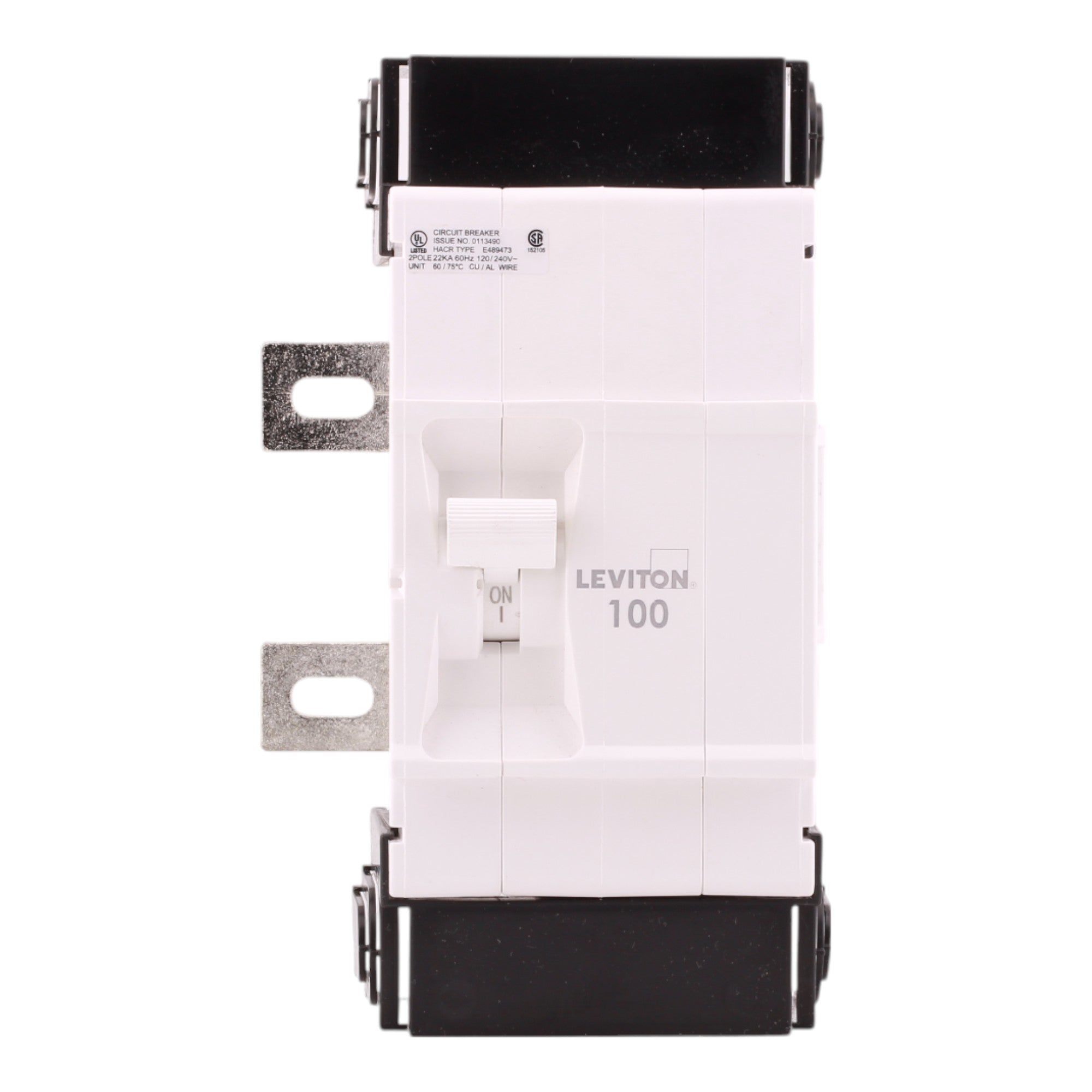Leviton LM100 100A 2P 120/240V Hydraulic Magnetic Main Breaker - Image 5