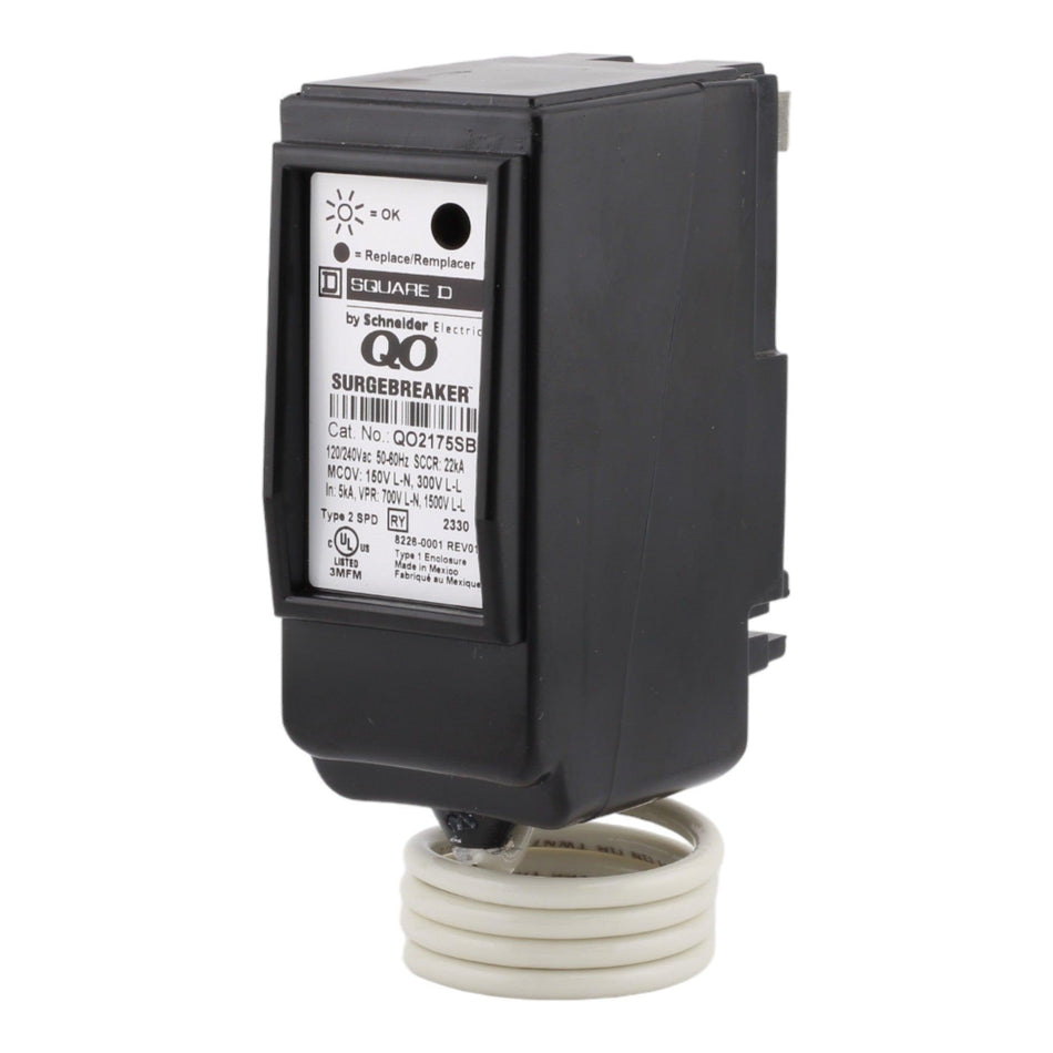 Square D QO2175SB Surge Protector - 120/240 Volt, Plug In, UL Listed - Image 2