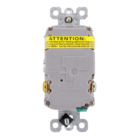 Legrand 1597TRW 15A 125V Tamper-Resistant Duplex GFCI Receptacle White - Image 5