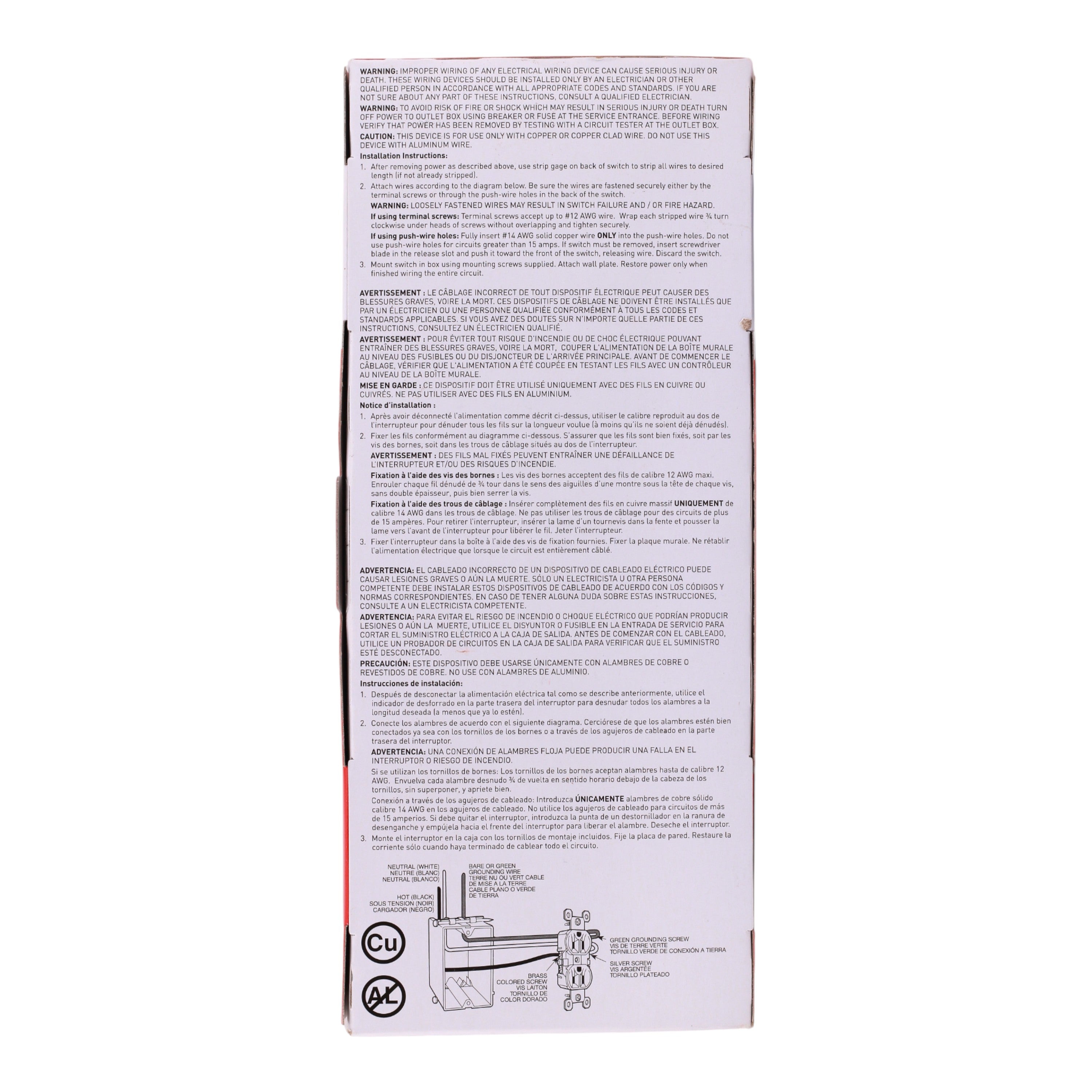Pass & Seymour Trademaster PACK-10  3232TRW 15A 125V Tamper-Resistant Duplex Receptacle White - Image 11