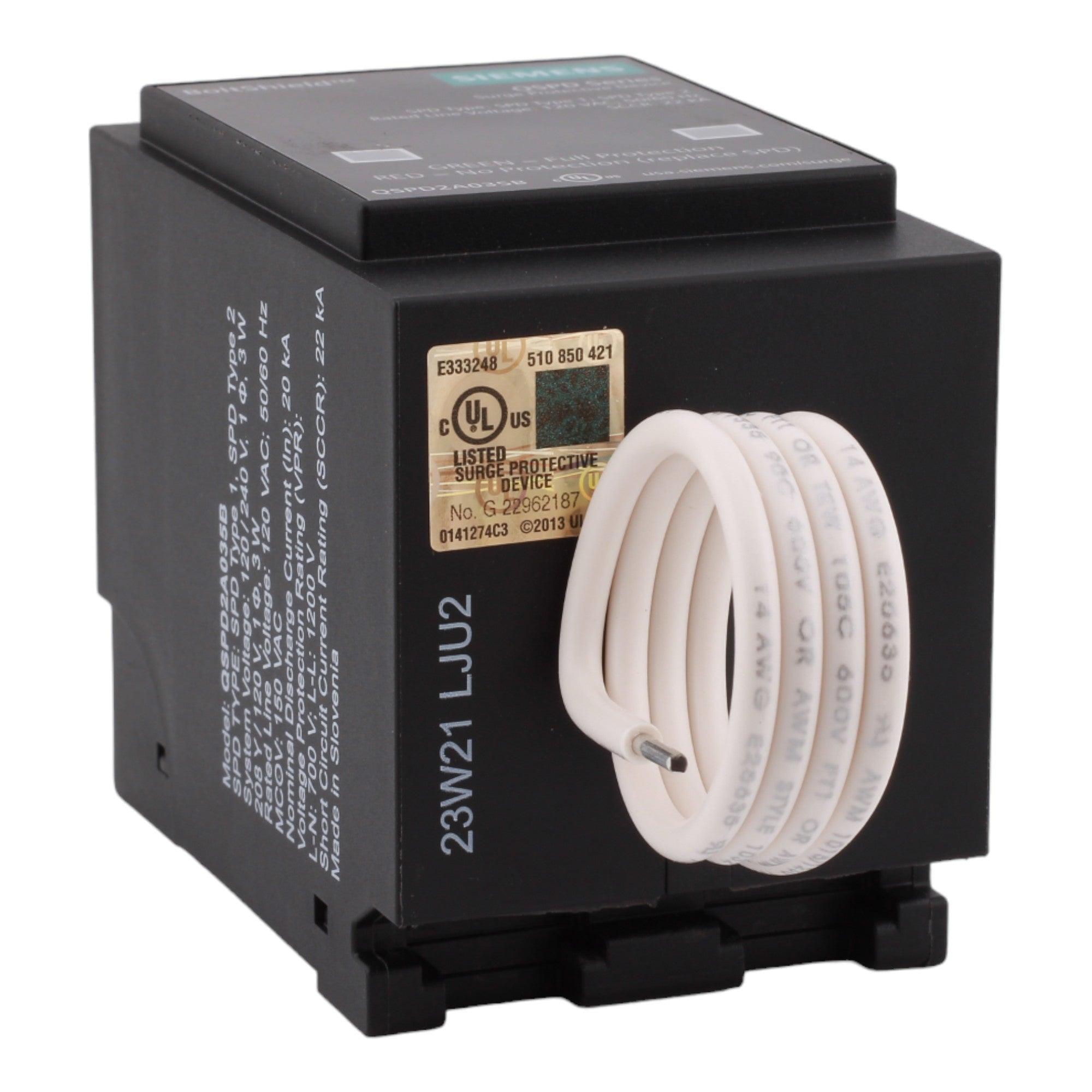 Siemens QSPD2A035B 120/240V 35kA 2-Pole Surge Protective Device - Image 6