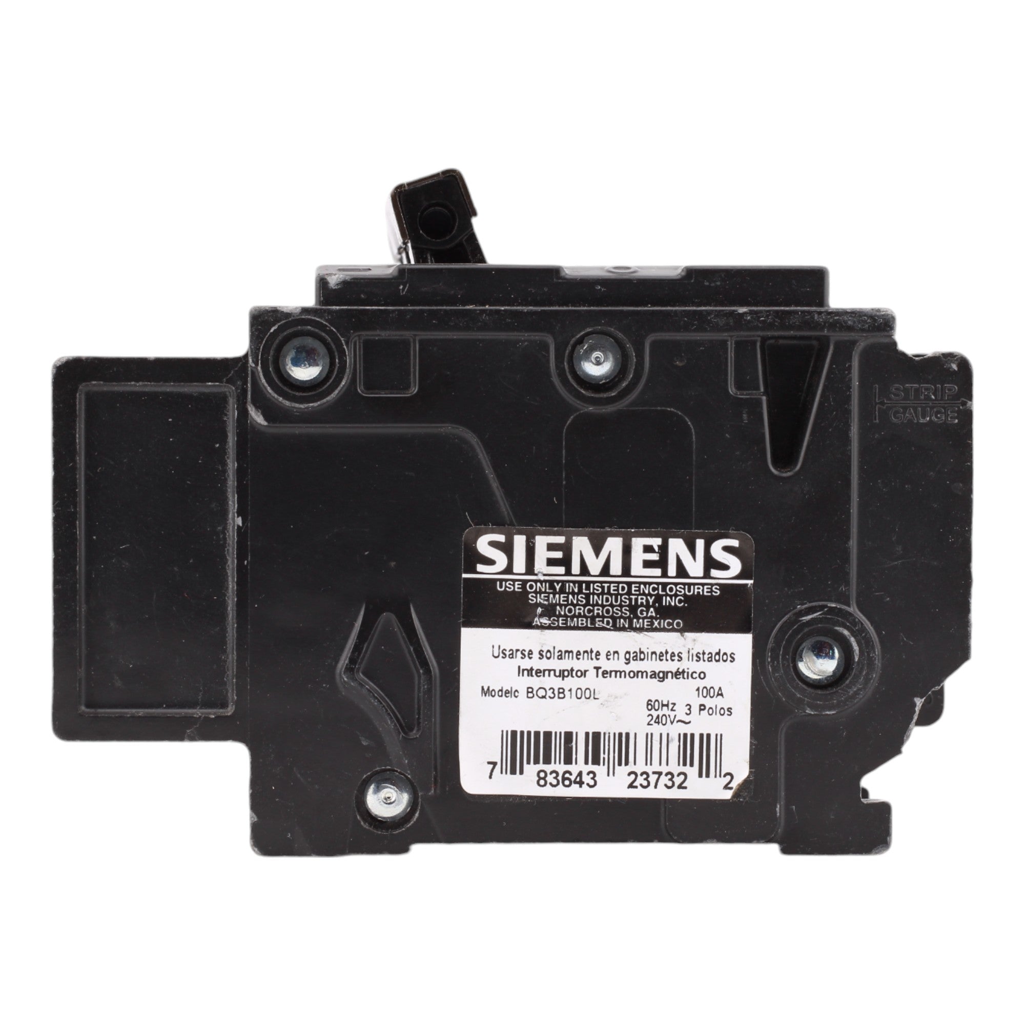 Siemens BQ3B100L 100 Amp Triple Pole 240V Bolt-On Standard Trip Circuit Breaker UL - Image 8