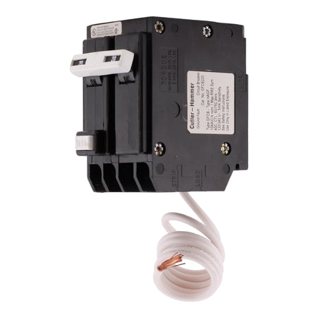 Eaton BR GFCB220 20A 2P 120/240V GFCI Pigtail Neutral Circuit Breaker - Image 2