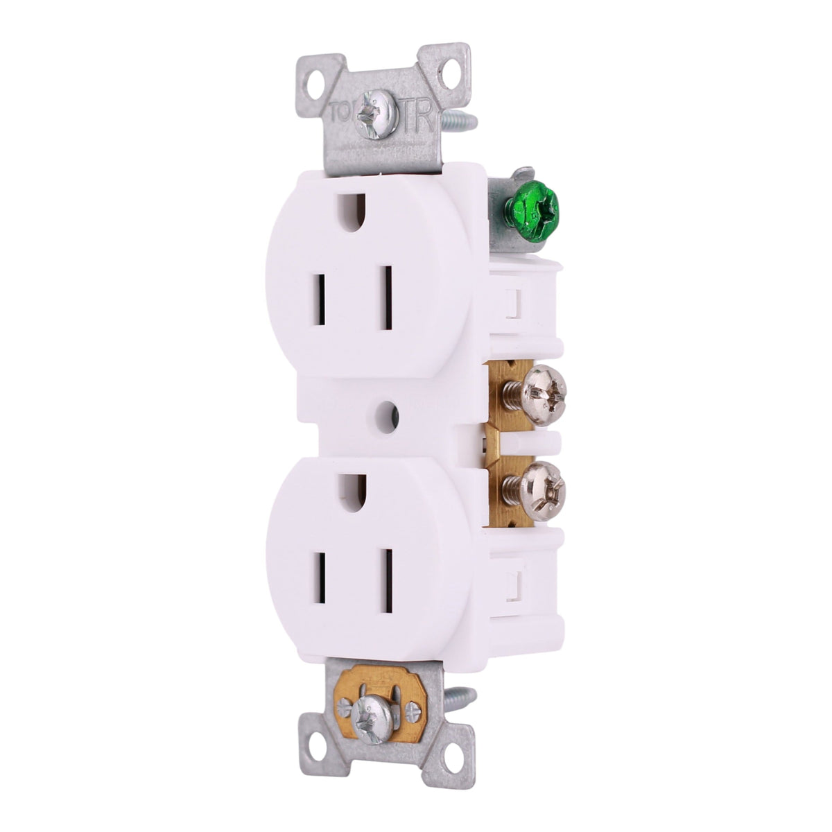 Square D X Series, SQR42101WH, 15A, 125V, TR, Standard Duplex Receptacle, White - Image 2
