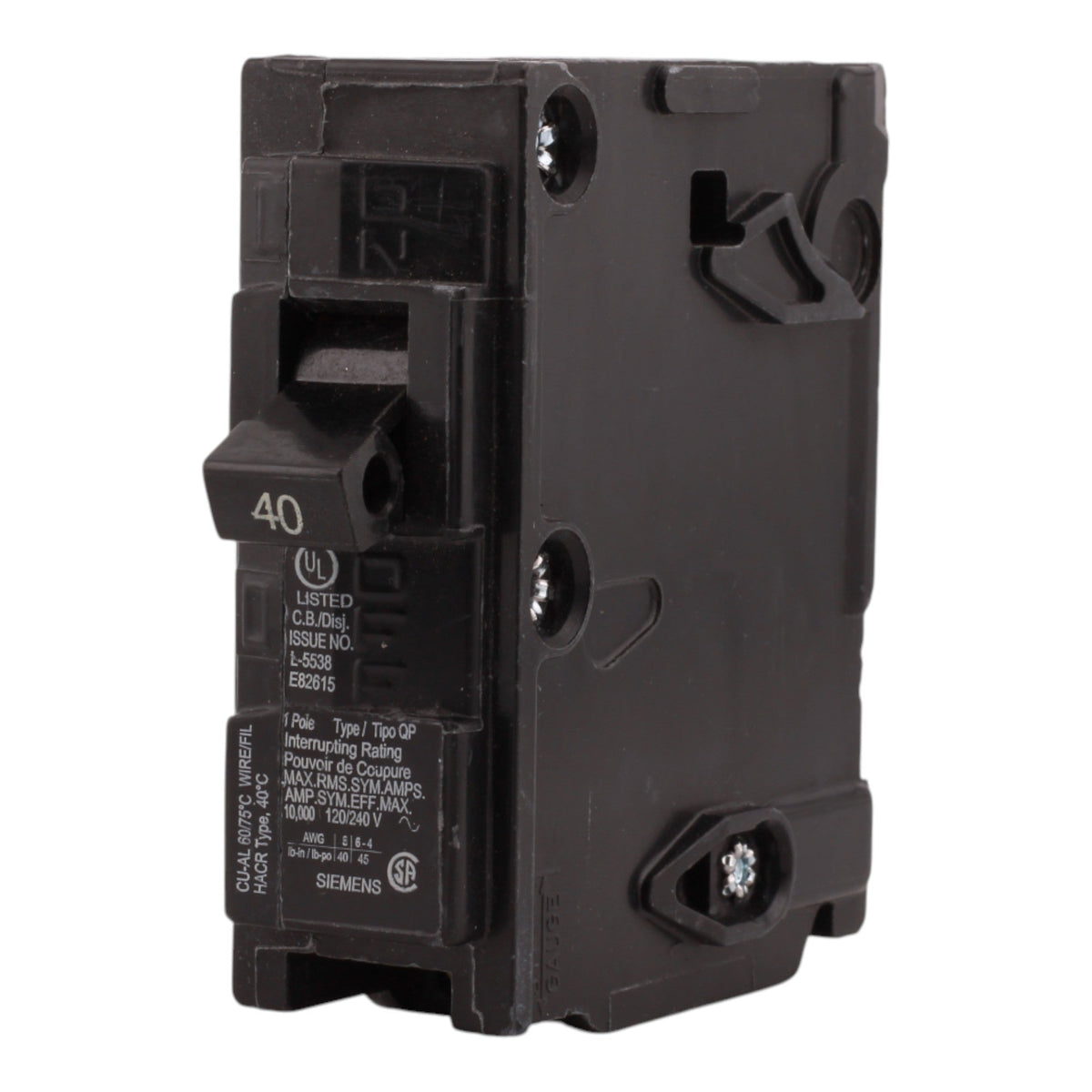 Siemens QP Q140 40A 1P 120V Circuit Breaker - Image 6