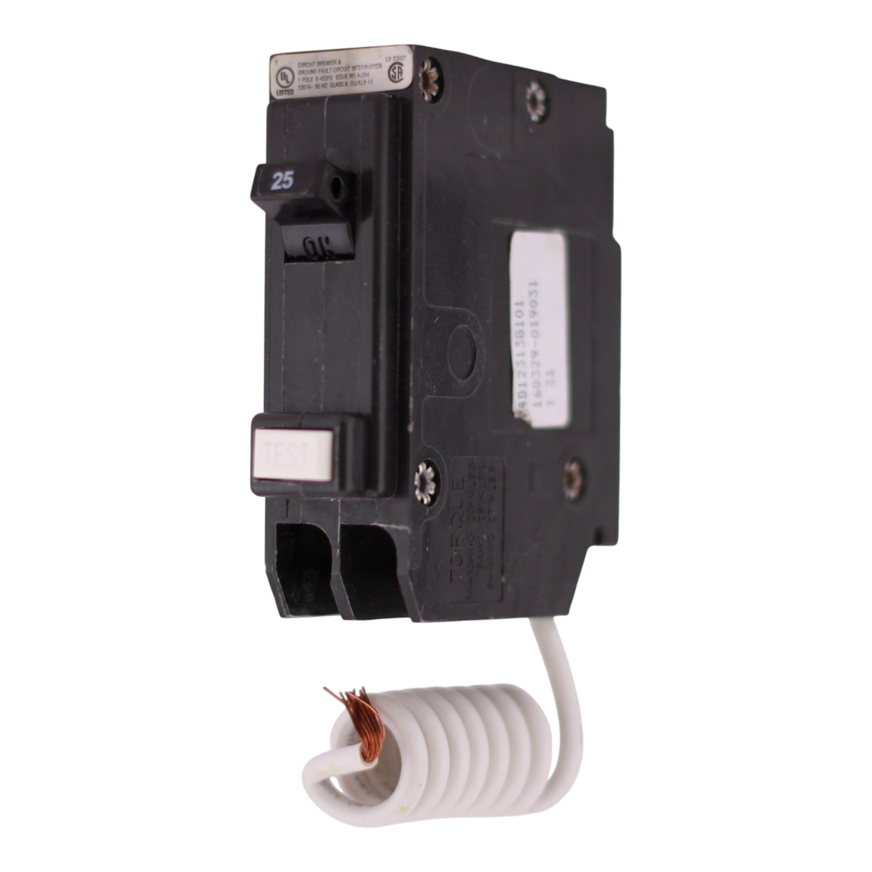 Eaton BR, GFTCB125, 25A, 1P, 120/240V, GFCI, Pigtail Neutral, Circuit Breaker - Image 2