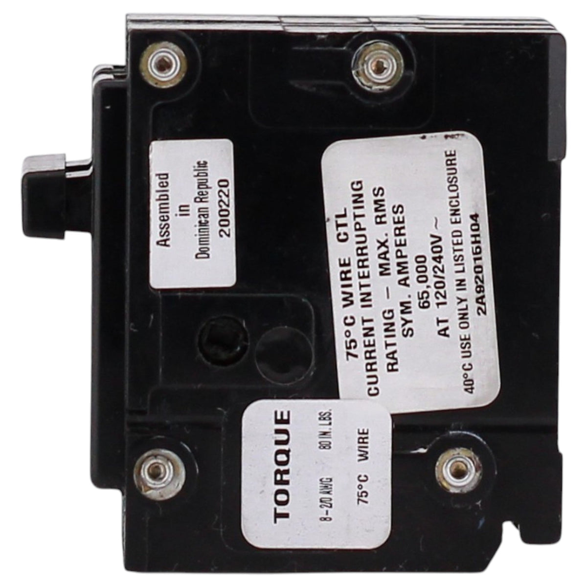 ABB Q-Line, TMQA2110, 110A, 2P, 120/240V, 65kA, Main Breaker, Thermal Magnetic, Circuit Breaker - Image 5