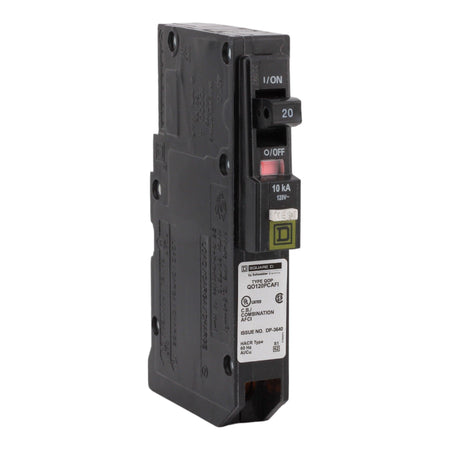 Square D QO QO120PCAFI 20A 1P 120V AFCI Plug-On Neutral Circuit Breaker