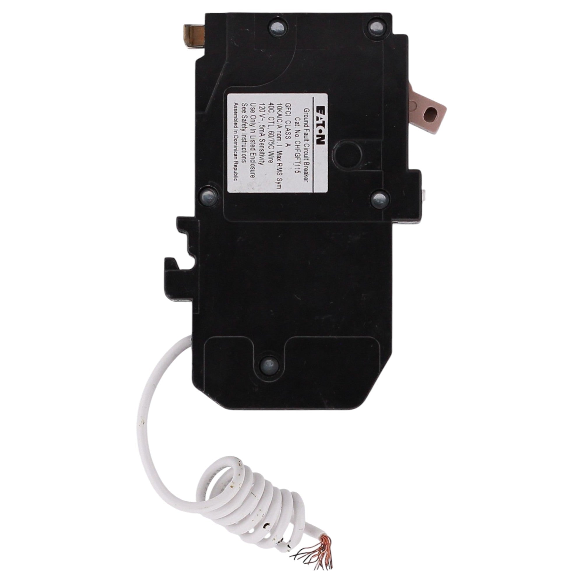 Eaton CH, CHFGFT115, 15A, 1P, 120/240V, GFCI, Pigtail Neutral, Circuit Breaker - Image 5