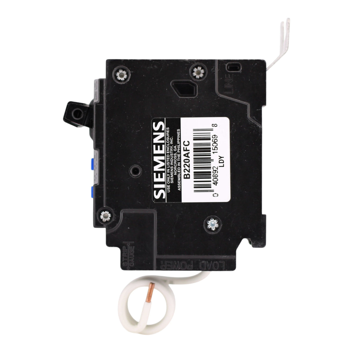 Siemens BAF, B220AFC, 20A, 2P, 120/240V, AFCI, Pigtail Neutral, Panelboard Circuit Breaker - Image 7