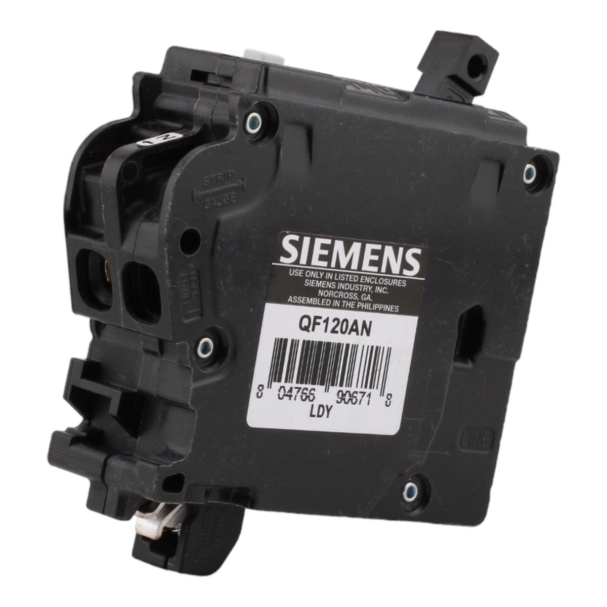 Siemens QF120AN, 20 Amp, 120 Volt, Single Pole, GFCI Circuit Breaker, Plug-In Neutral Connection, For Siemens Type EQ, EQL, SEQ Load Centers - Image 8