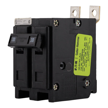 Eaton Quicklag QBHW2030 30A 2P 120/240V Thermal Magnetic Bolt-On Circuit Breaker - Image 2