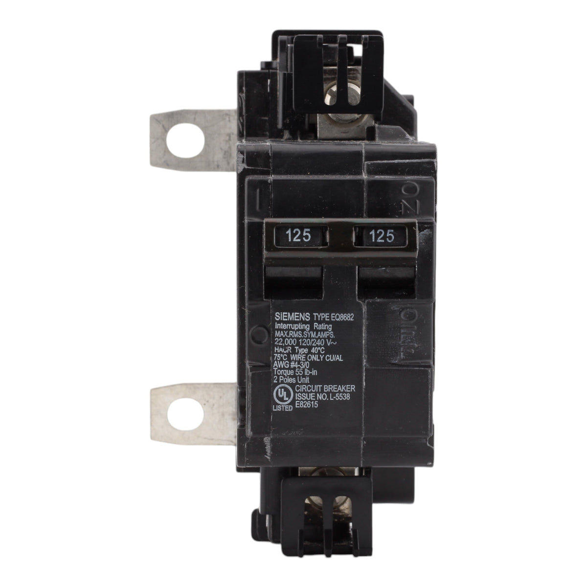 Siemens MBK125A 125A 120/240V 1P Main Breaker, Load Center Conversion Kit, 22kA AIR - Image 2
