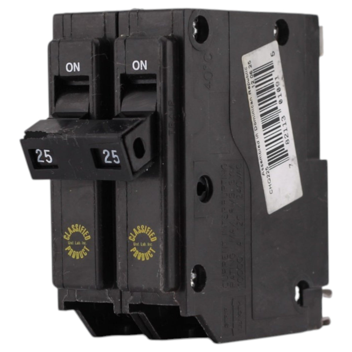 Eaton CHQ, CHQ225, 25A, 2P, 120/240V, Classified, Plug-In, Circuit Breaker - Image 8