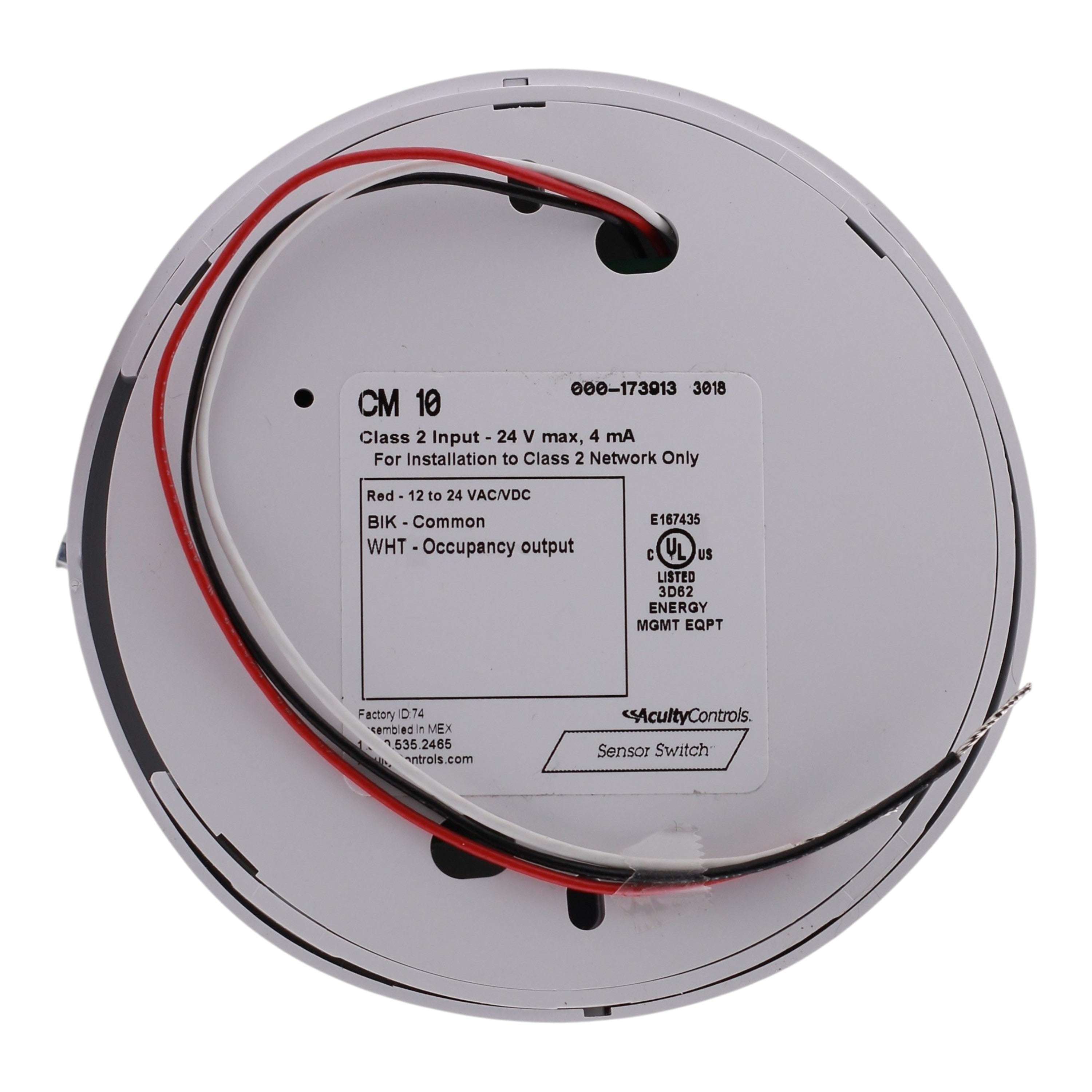 Sensor Switch CM-10, Ceiling Mount, 360°, PIR Occupancy Sensor, 12-24V, Low Voltage, White - Image 5
