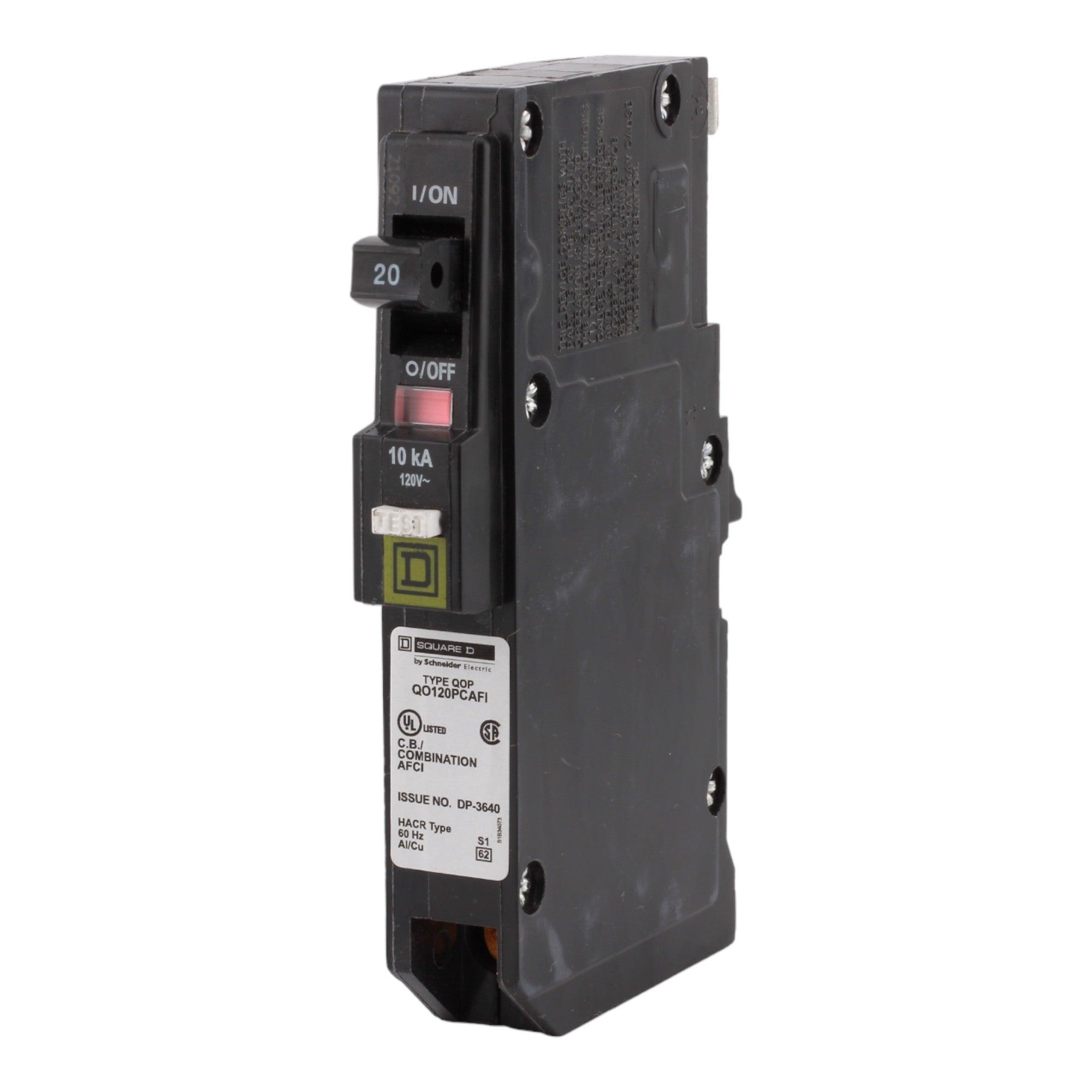 Square D QO QO120PCAFI 20A 1P 120V AFCI Plug-On Neutral Circuit Breaker - Image 3