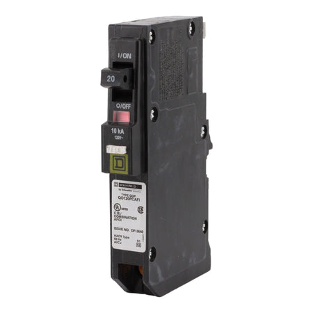 Square D QO QO120PCAFI 20A 1P 120V AFCI Plug-On Neutral Circuit Breaker - Image 3