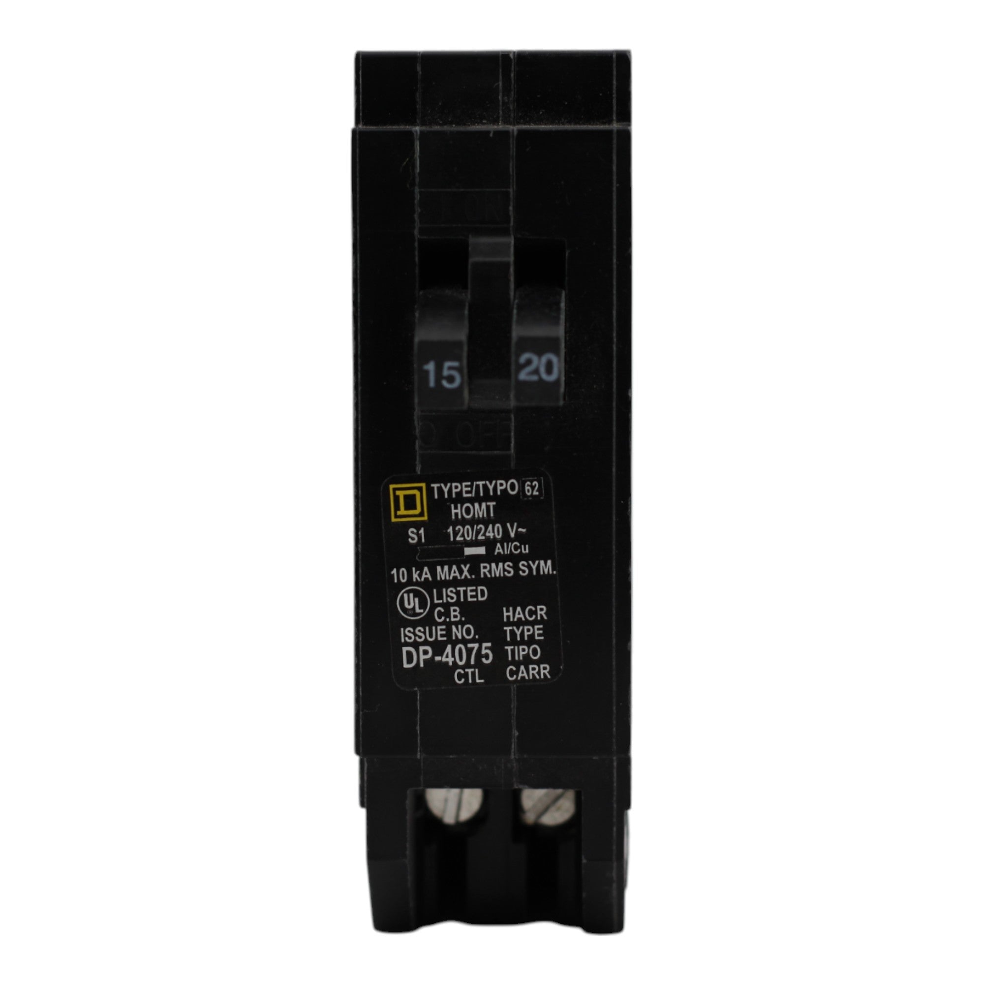 Square D HOMT1520 15/20A Tandem Circuit Breaker - Image 2
