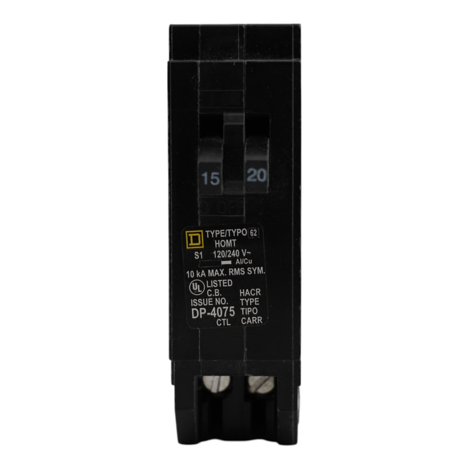Square D HOMT1520 15/20A Tandem Circuit Breaker - Image 2