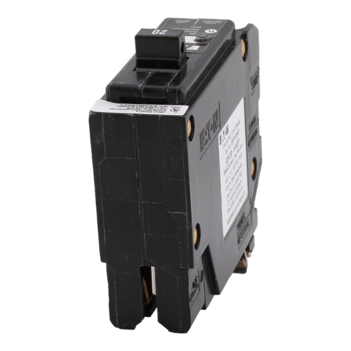 Eaton BR BRP120GF 20A 1P 120/240V GFCI Plug-On Neutral Circuit Breaker - Image 8
